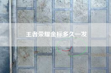 王者荣耀金标多久一发