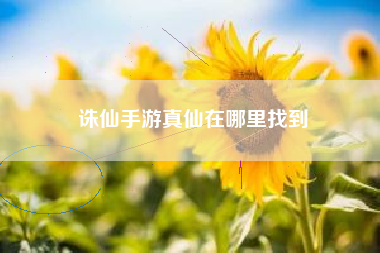 诛仙手游真仙在哪里找到