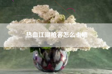 热血江湖枪客怎么卡墙