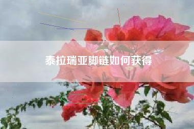 泰拉瑞亚脚链如何获得